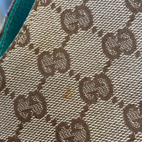 GUCCI JACKIE BARDOT HOBO & WALLET TURQUOISE - Picture 8 of 16